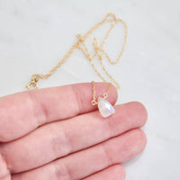 Mesa Blue - Women's Faceted Moonstone Necklace