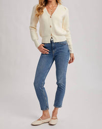 Bluivy - Button Down V Neck Cardigan