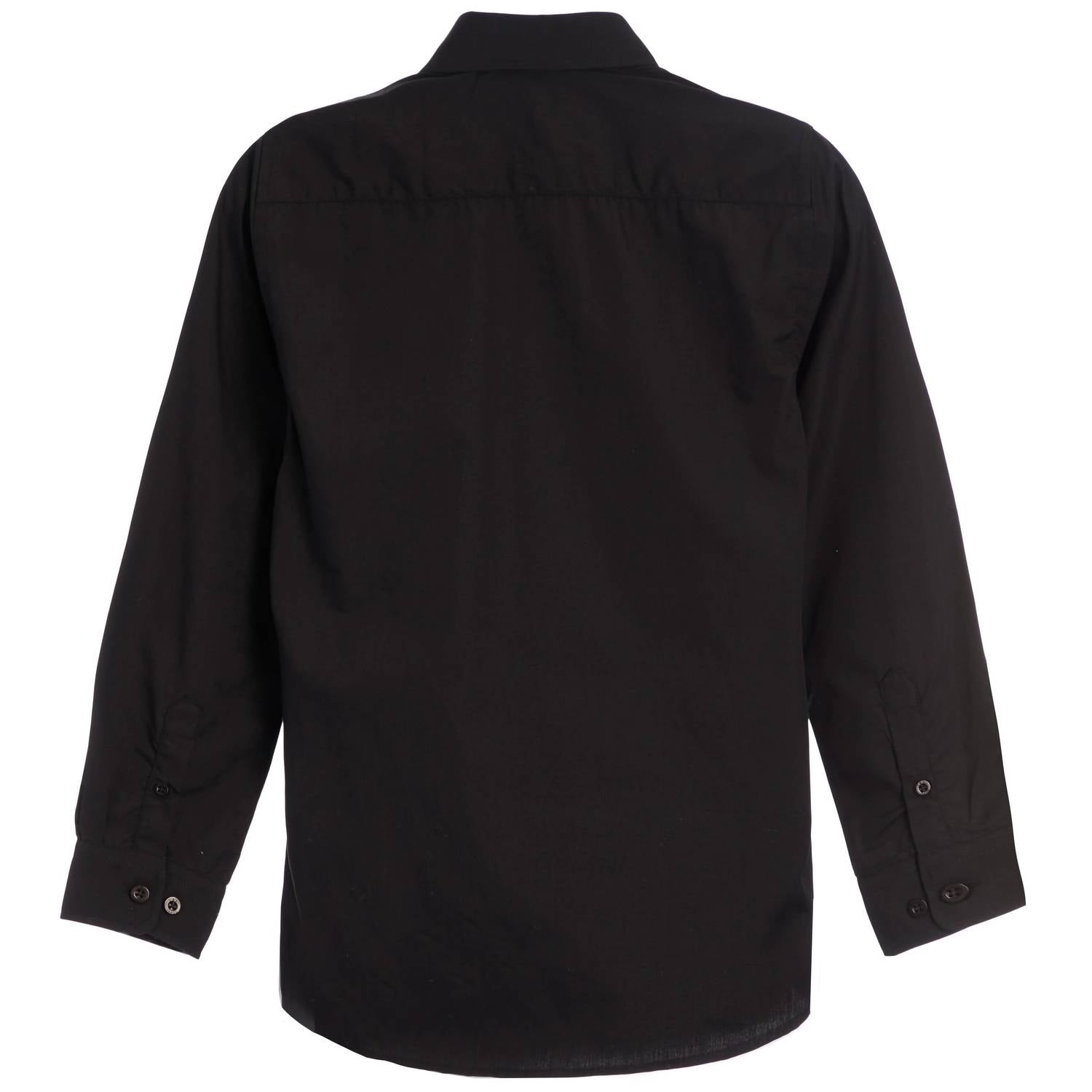 Leo & Zachary - Boys' Solid Long Sleeve Dress Shirt