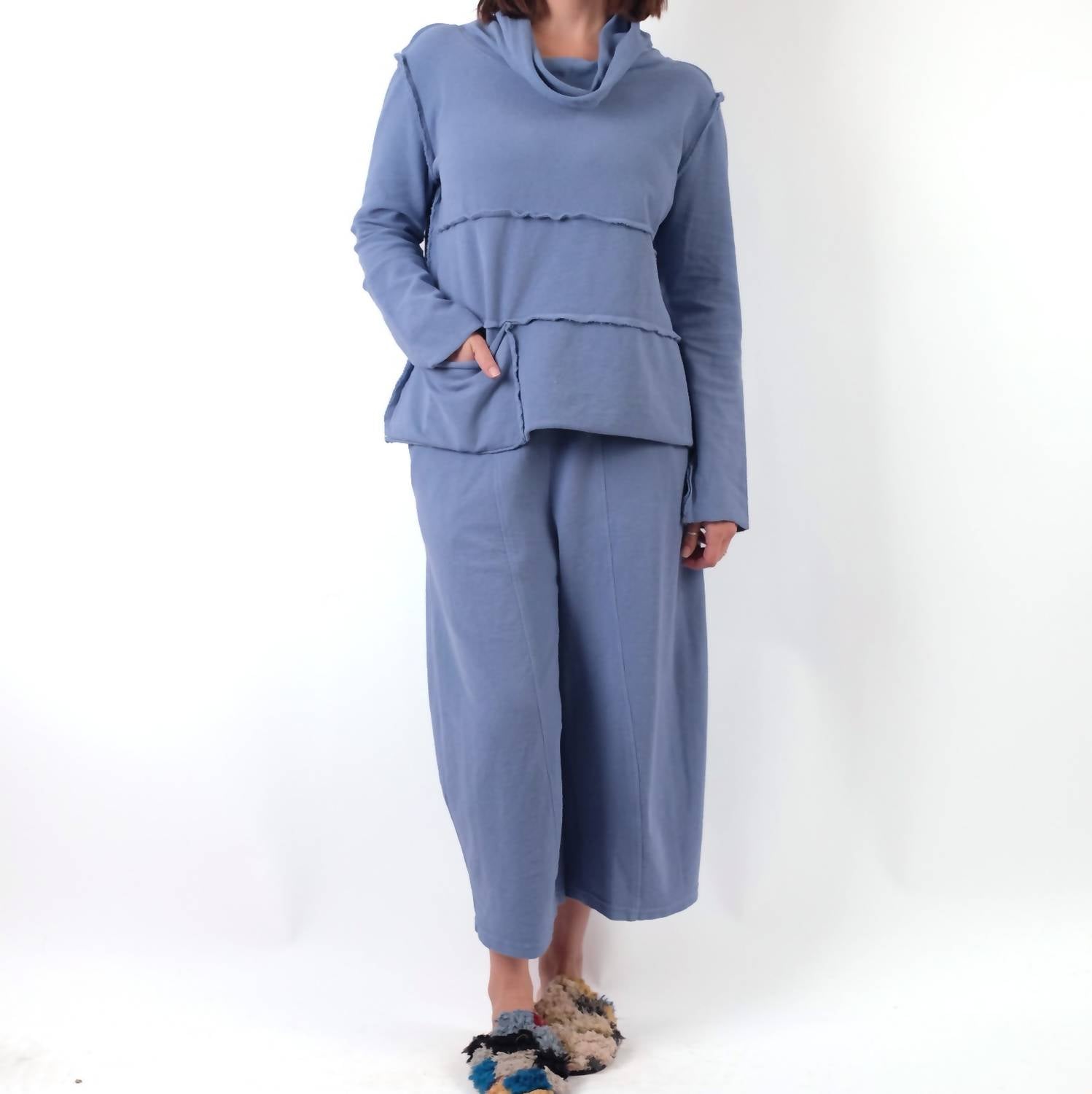Gerties - Seamed Cowl Neck Long Sleeve Top