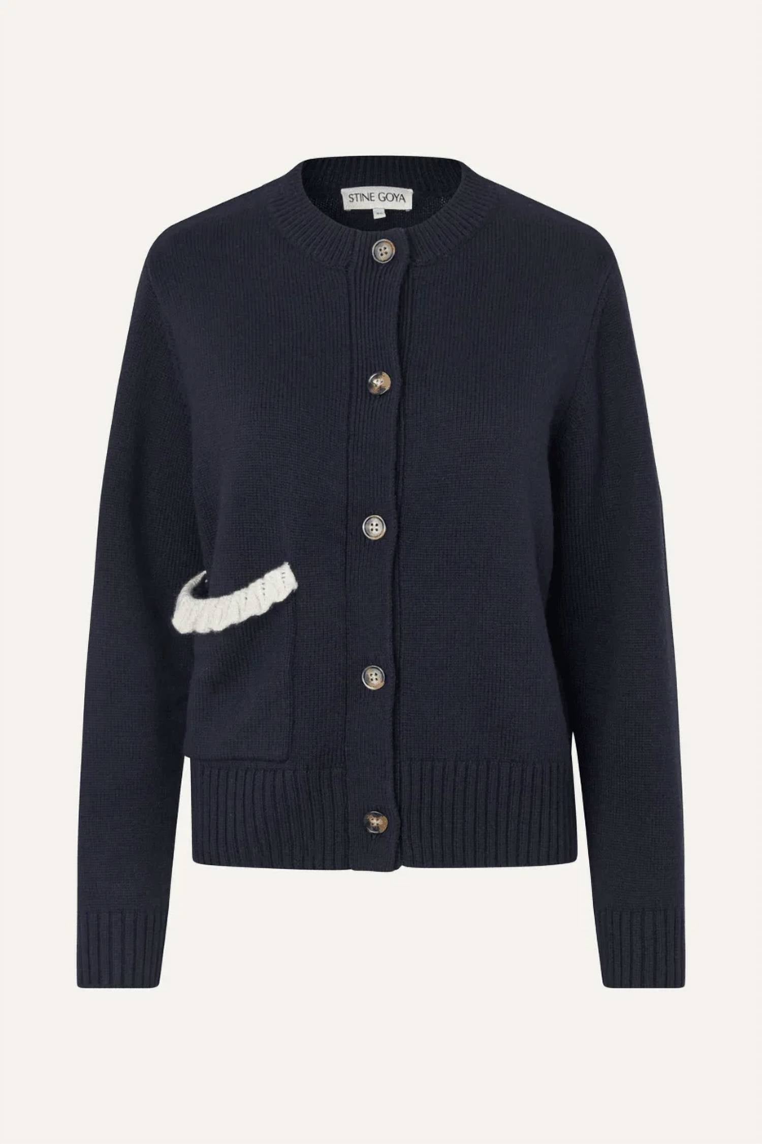Stine Goya - Crewneck Button-up Cardigan