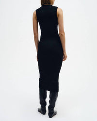 Enza Costa - Silk Knit Sleeveless Twist Midi Dress