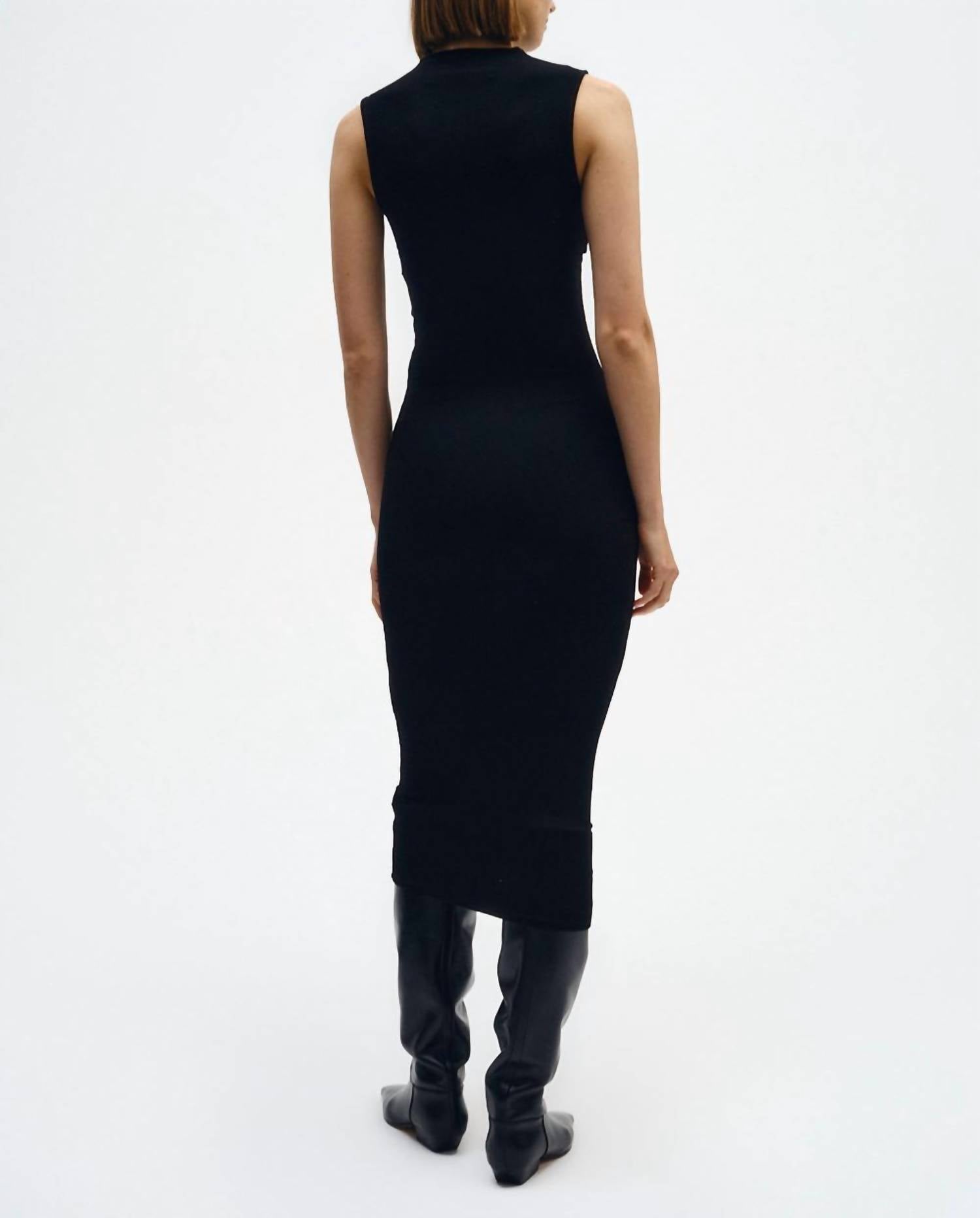 Enza Costa - Silk Knit Sleeveless Twist Midi Dress