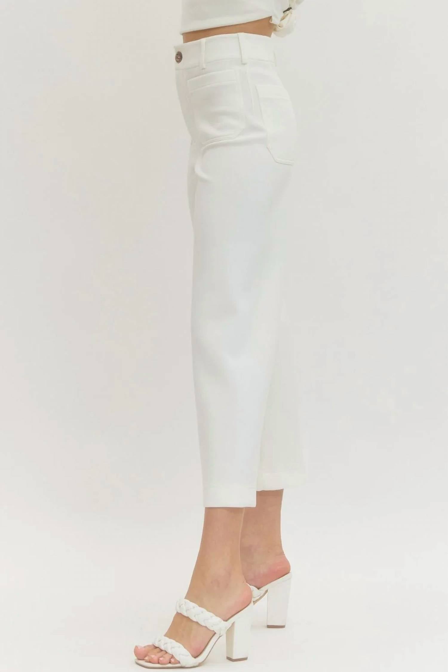 Entro - Solid Knit Pants