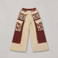 Pol - Women's Thermal quilted detail floral knit pant