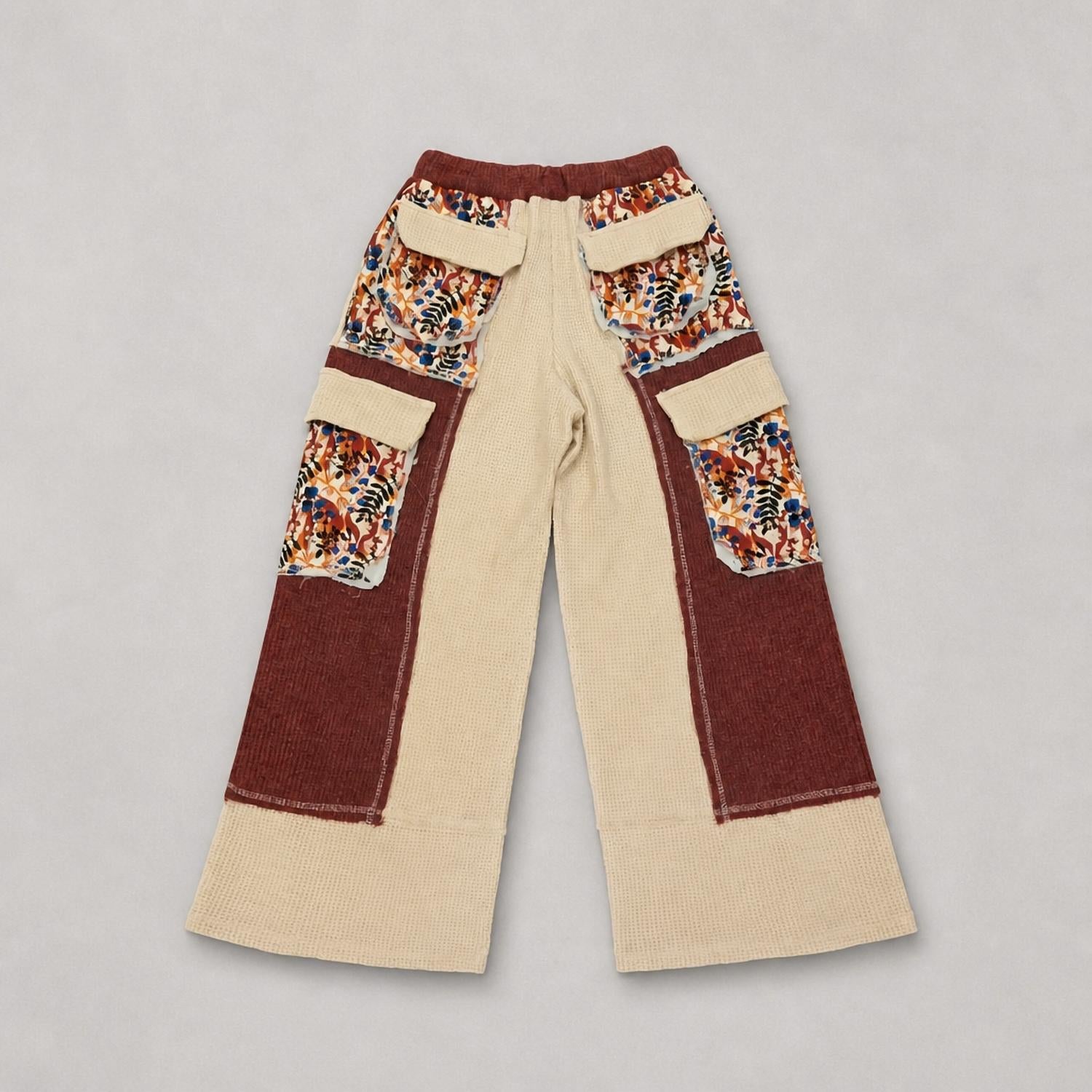 Pol - Women's Thermal quilted detail floral knit pant