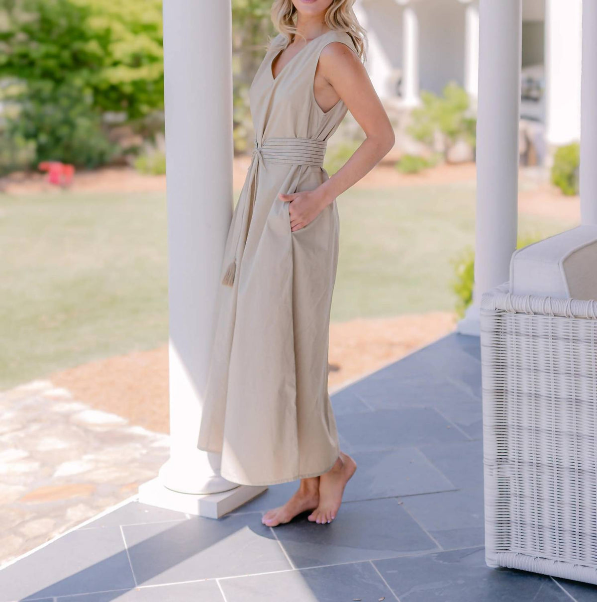 Lenora - Florence Tank Belted Maxi Dress