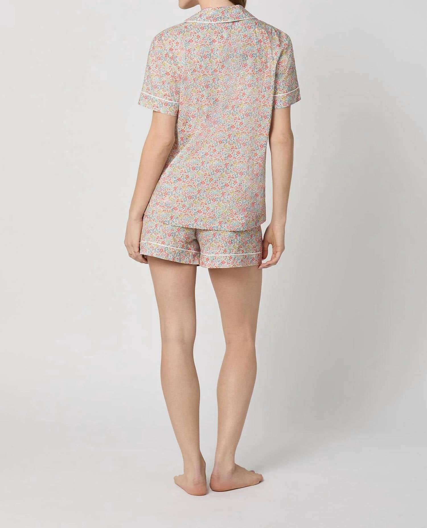 Bedhead Pjs - Emma & Georgina Short Sleeve Classic Shorty Woven Tana Lawn Pj Set