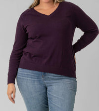Minnie Rose - Distressed Top - Plus
