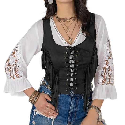 Trendsi - Fancy Fringe Vest