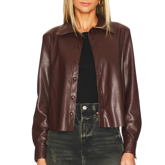 Enza Costa - VEGAN LEATHER SHIRT