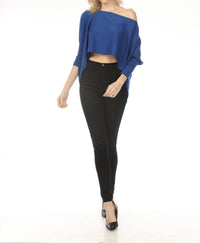 Isle By Melis Kozan - 2 Way Cropped Sweater Top