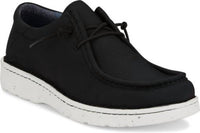 Justin - Men's Mocc Toe Hazer Black Textile