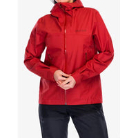 MARMOT Women's Minimalist Pertex Jacket in victory red - women's jacket - detail view