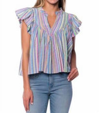 Tolani - Striped Olene Top