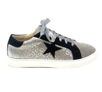 Camel Threads Women's Lone Star Leopard Sneakers in grey - women's sneaker