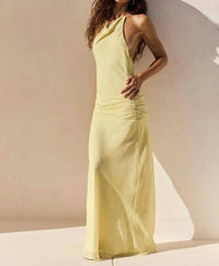 Nia - Giulia Halter Maxi Dress