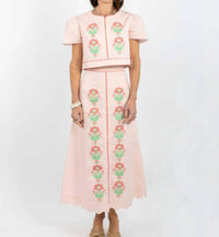 Garland Bags - Emmy Cropped Top And Midi Skirt Set