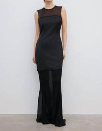 House of Dagmar Two Layer Maxi Dress in black - women's dress