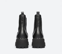 FREDA SALVADOR Women's Bailey Studded Lug Boot in black - women's shoe - view 5