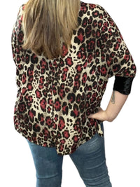 Honeyme - Leopard Sassy Tunic Top