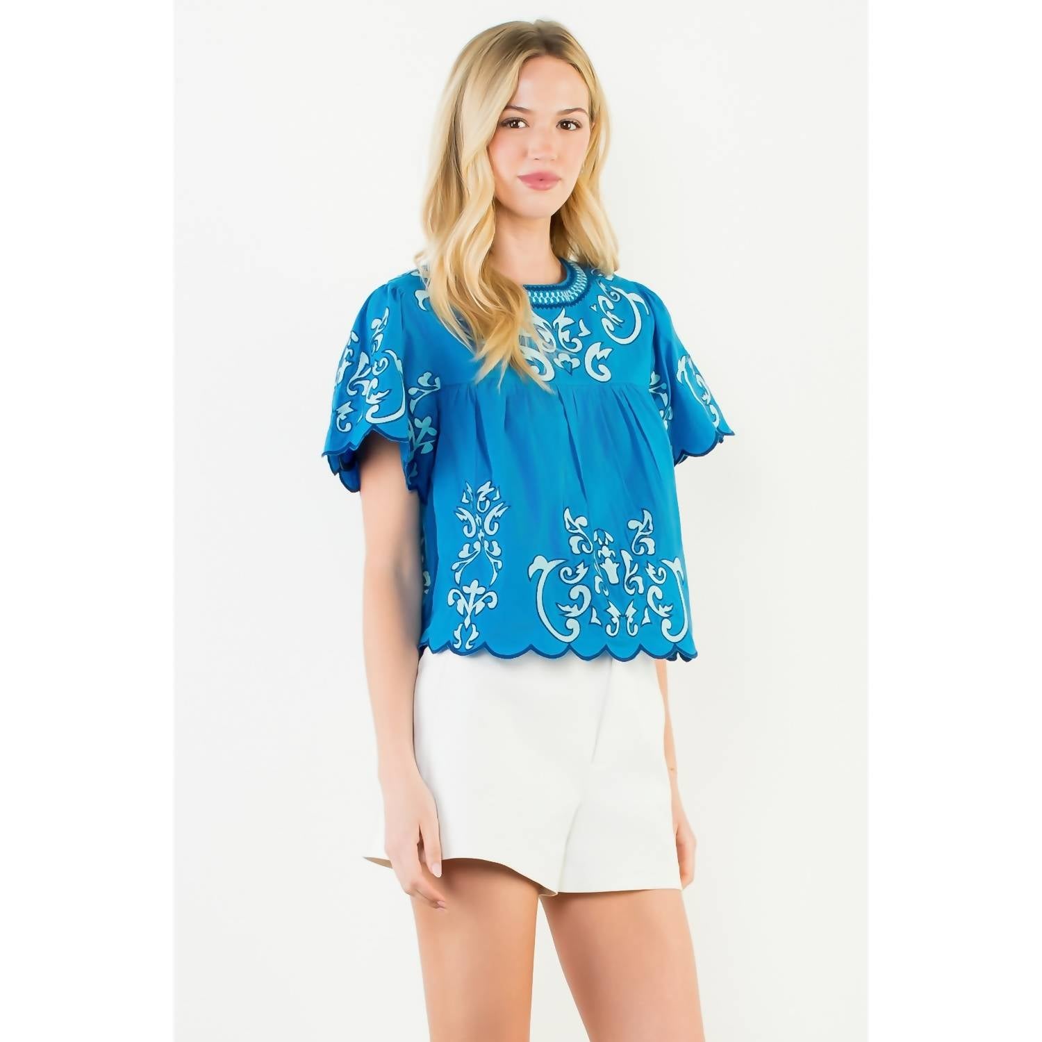 Thml - Scallop Edge Top