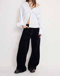 Good American - POPLIN OVERSIZED SHIRT