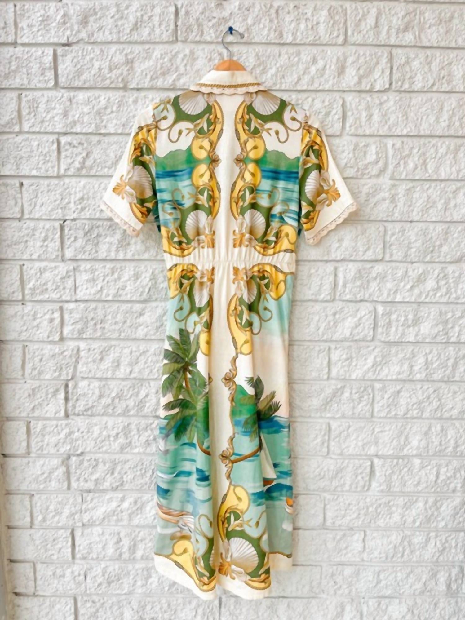 Farm Rio - Collared Midi Dress