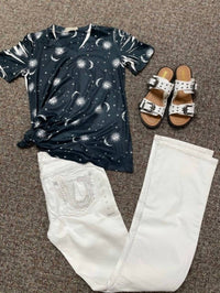 Vocal Apparel - Women's Short Sleeve Sun And Moon Top