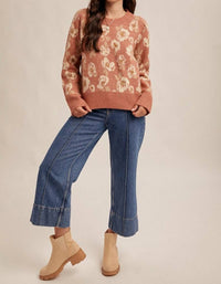 Hem & Thread - Floral Motif Sweater