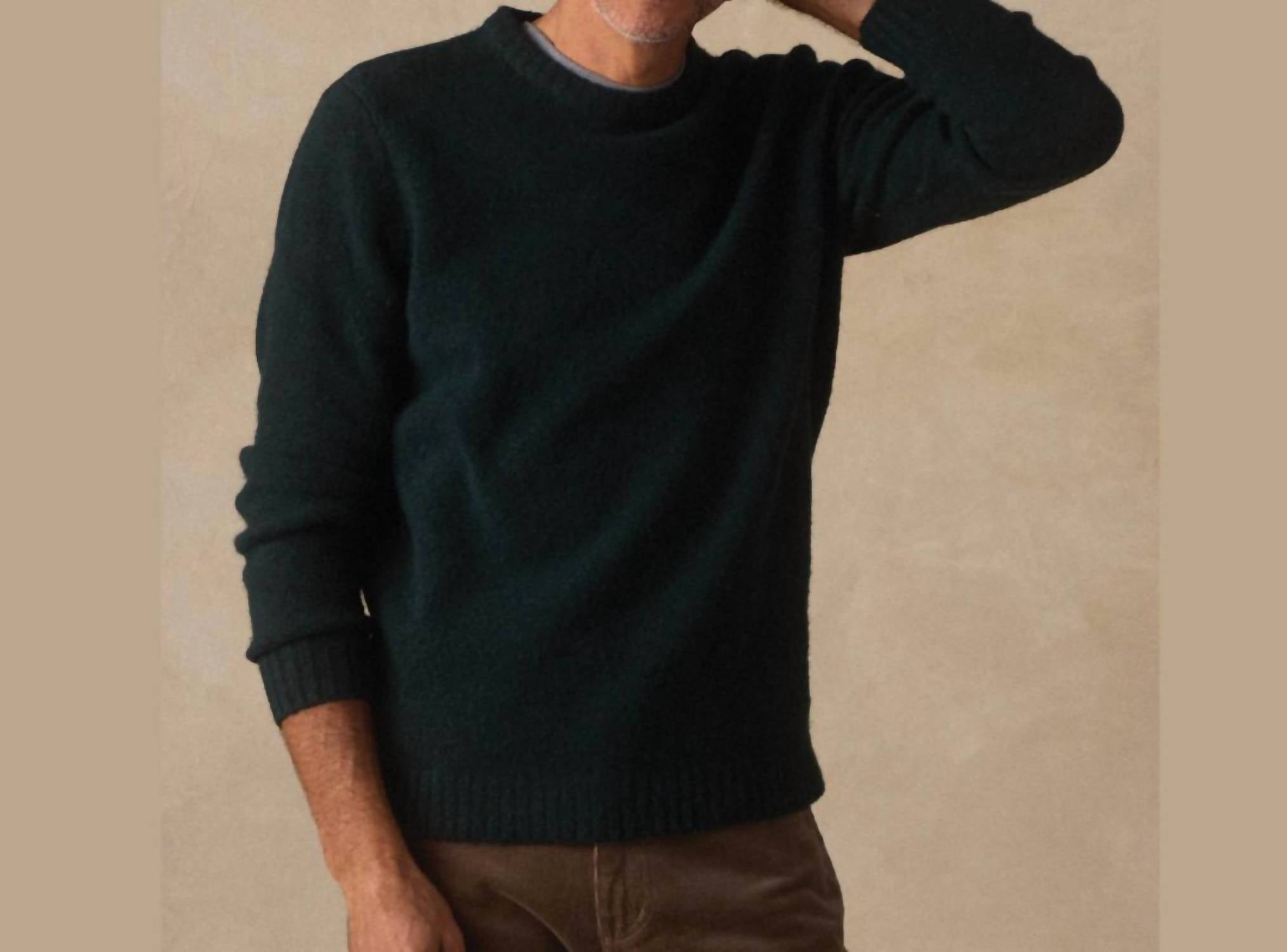 The Normal Brand Homebound Crewneck Sweater in dark sea - men's sweater