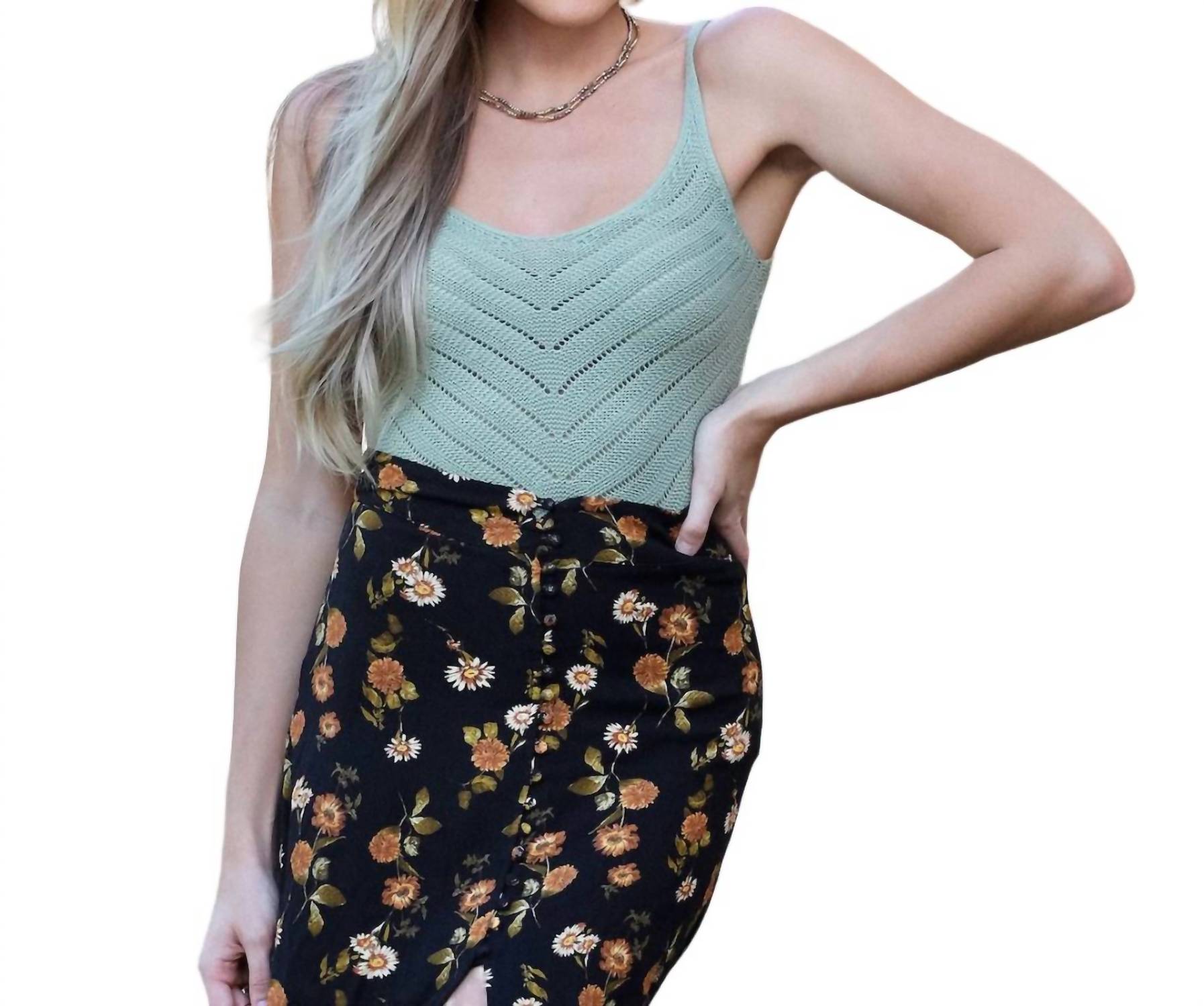 Be Cool - Polly Knit Crop Sweater