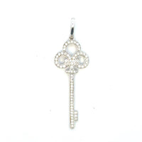 Aamiaa - 0.45 Carat Natural Diamond Clover Key Pendant