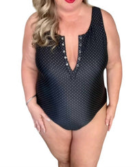 Davi & Dani - Women's Dot One Piece Swimsuit