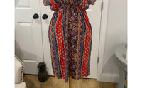 Haptics - Paisley V Neck Dress
