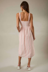Sunday Edition - Square Neck Sleeveless Fit And Flare Dress