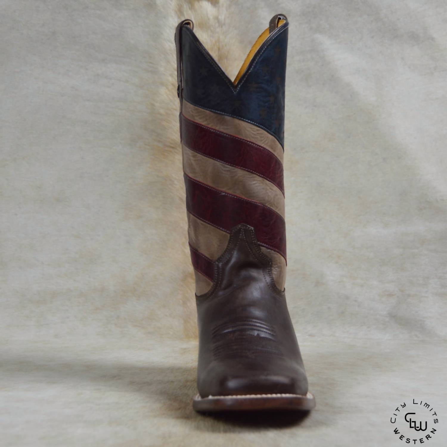 Null - Men's Old Glory Burnished American Flag Boots