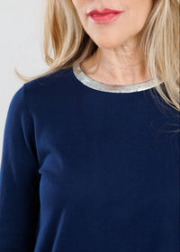 Peace Of Cloth - Sasha Long Sleeve Crew Top With Foil