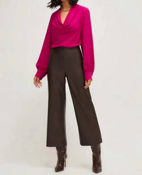 Fifteen Twenty Cowl Neck Top in hot pink 1 - women's blouse - view 5