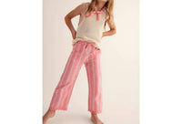 Cozmo - Girl's Jacquard Crop Top And Ruffle Pants Set