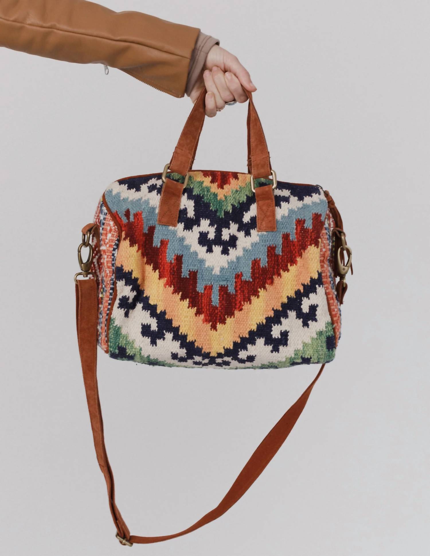 Three Bird Nest - Artisan Oasis woven handbag