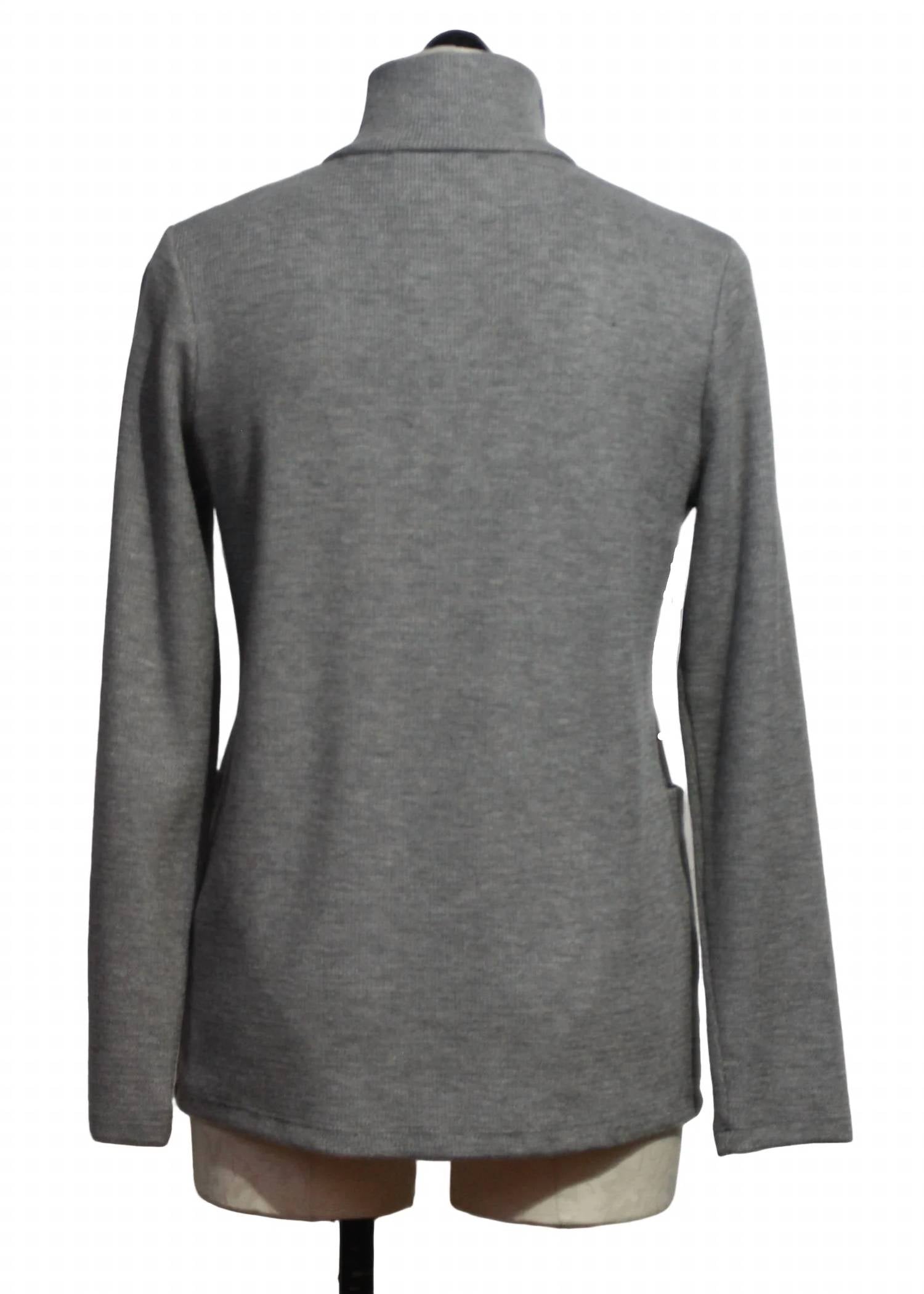 Compli K - Women's Long Sleeve Knit Jacket With Zipper