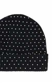 Minnie Rose - Women's Cotton Cashmere Rhinestone Shaker Beanie