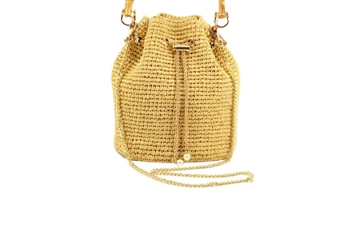 Nikki Beach - Women's Valencia Straw Bucket Bag