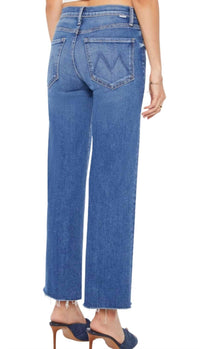 Mother - Mid Rise Rambler Zip Ankle Fray Jeans