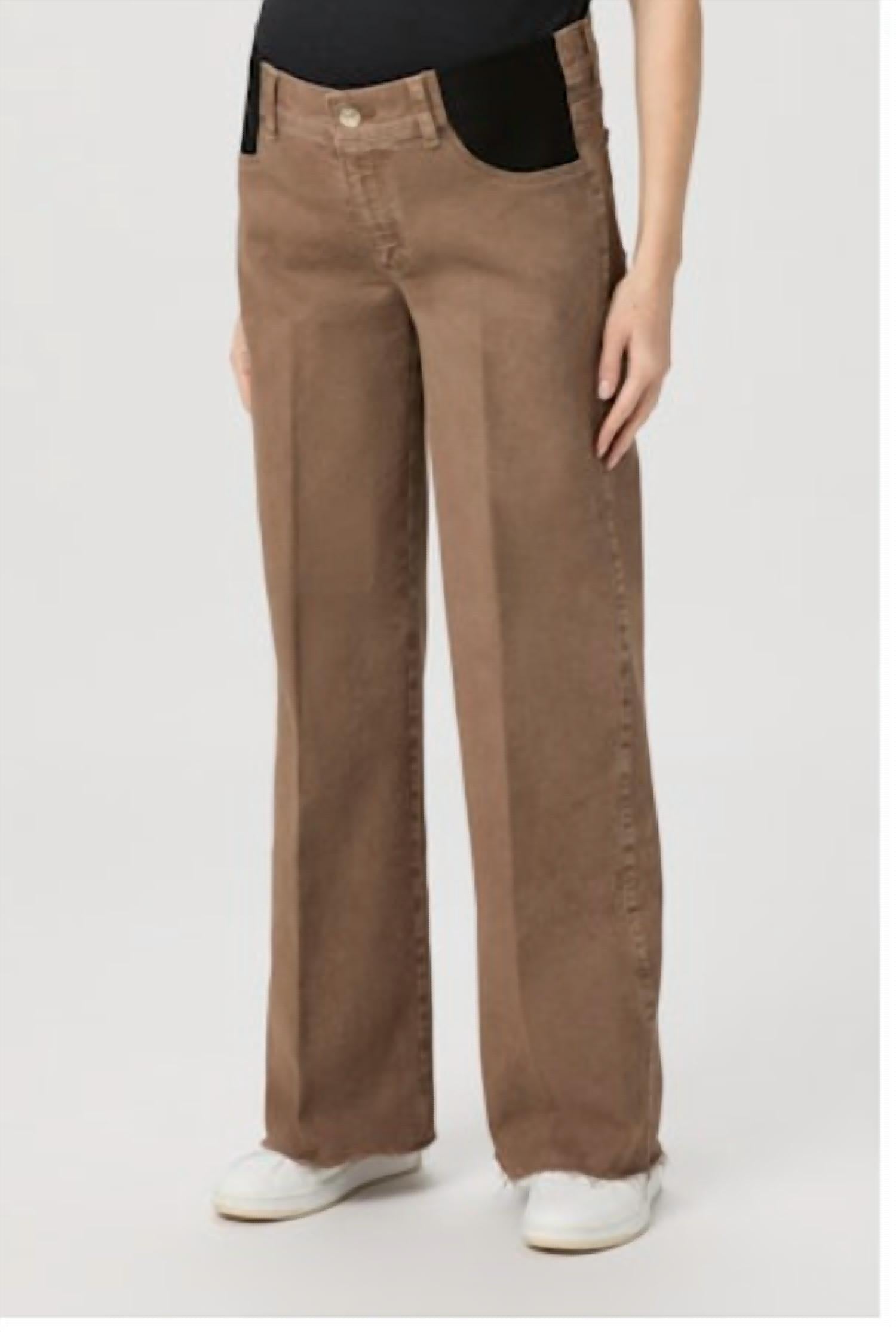 Paige - Anessa Maternity Jeans With Raw Hem
