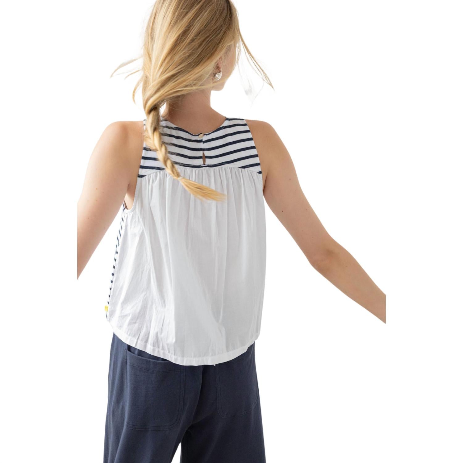 Lilla P - Mixed Media Tank Top