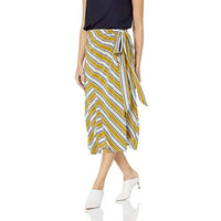 ASTR Teagan Skirt in moss stripe - women's skirt - alternate view