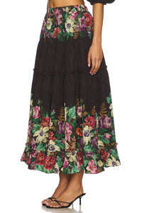 Sea - Viktoria Floral Print Midi Skirt