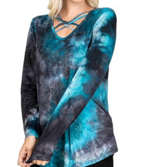 Heimish Usa - The Kate Tiedye Criss Cross Top